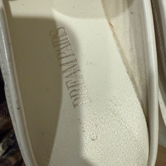 Dream Pairs White Mules with Gold Chain 8 - Picture 3 of 5